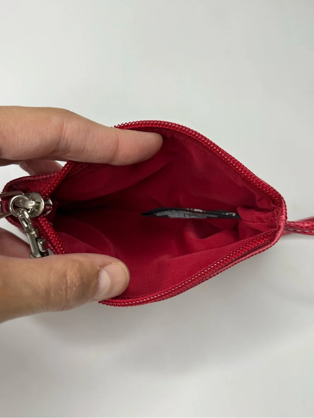 Liz Claiborne Red Textured Wristlet with Strap